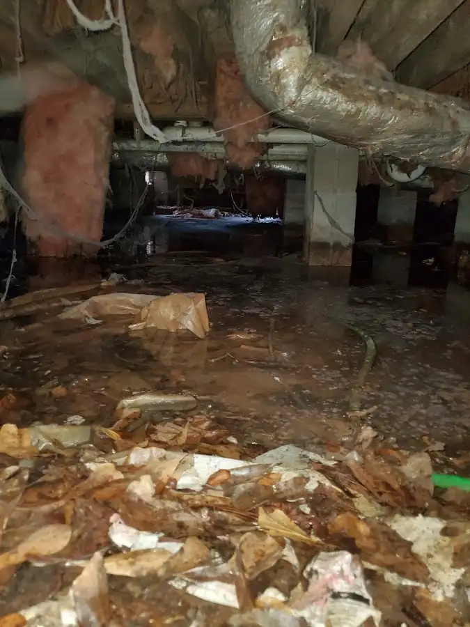 Crawl space flood assessment for Commercial Water Damage Restoration in River Park